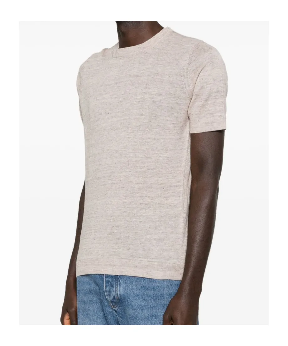 Short-Sleeve Knitted T-Shirt