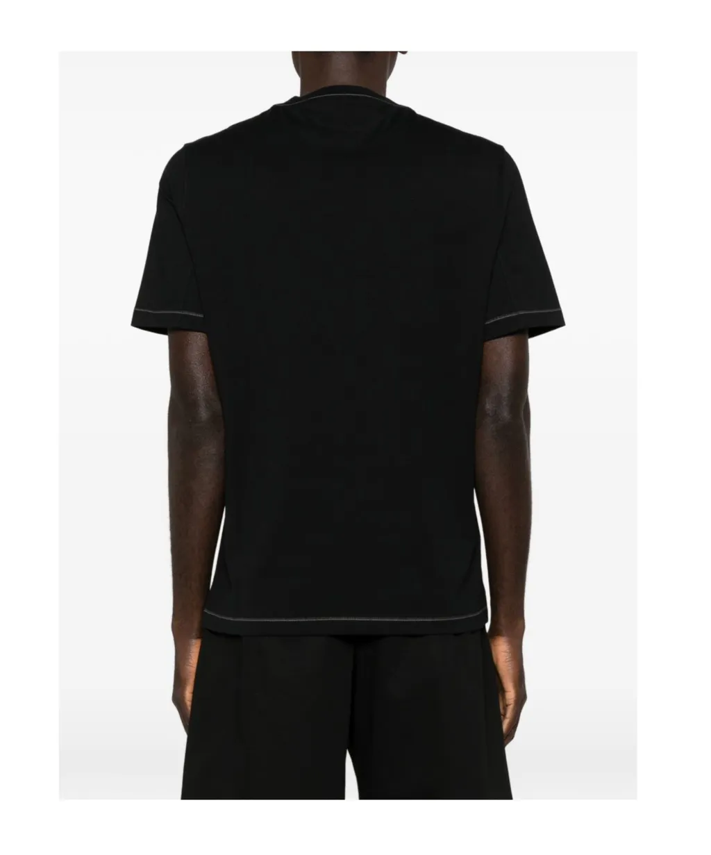 Brunello Cucinelli Logo Embroidered Crewneck T-Shirt