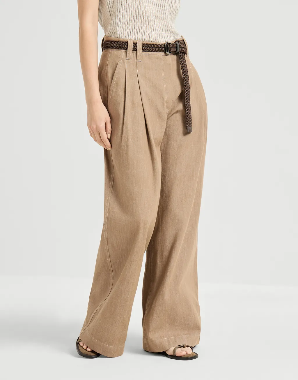 Monili-Detail Trousers