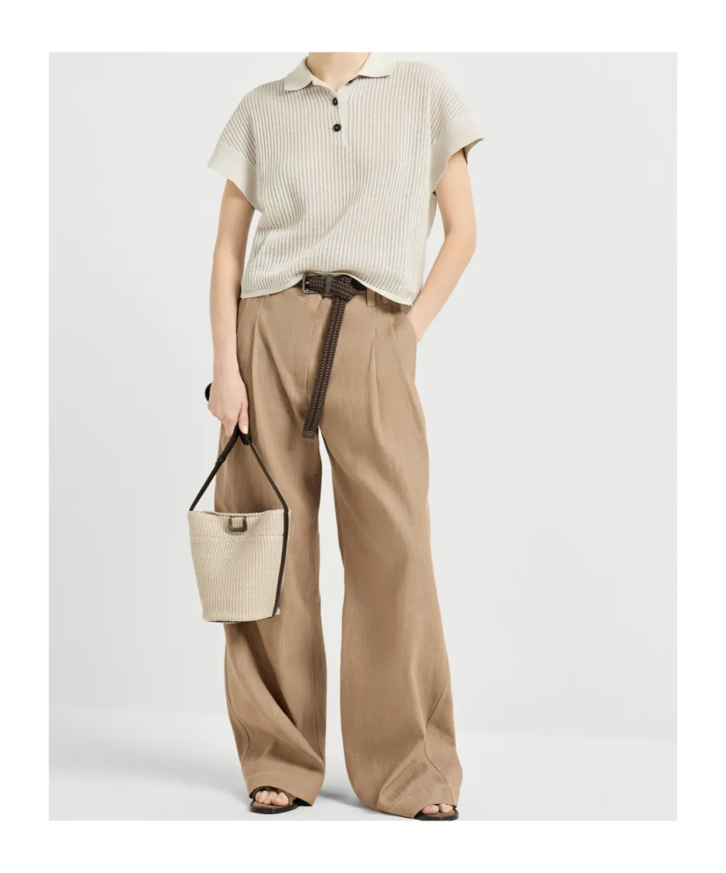 Monili-Detail Trousers