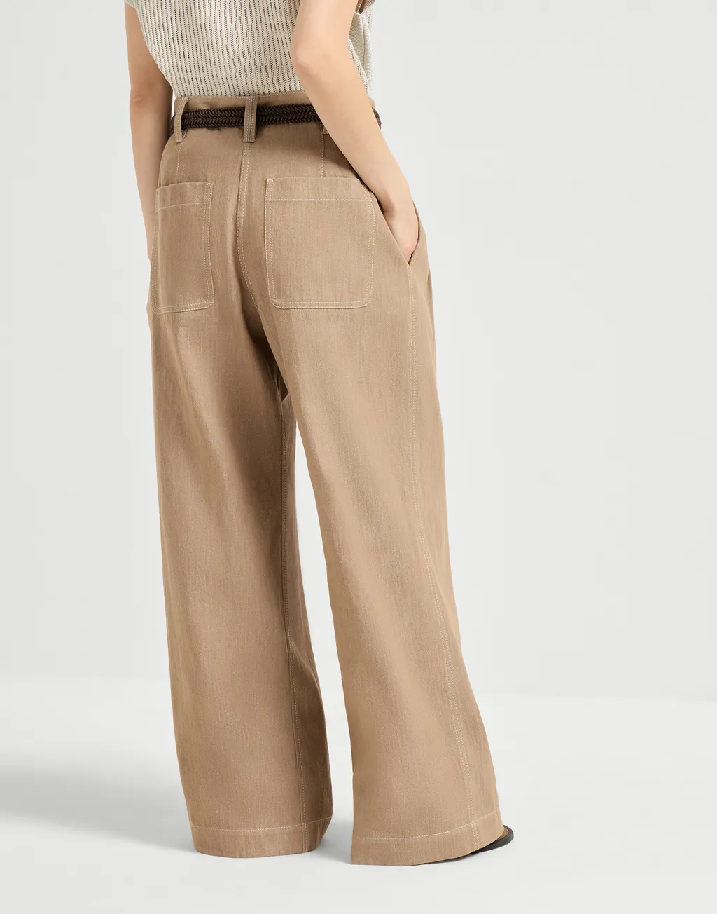 Monili-Detail Trousers