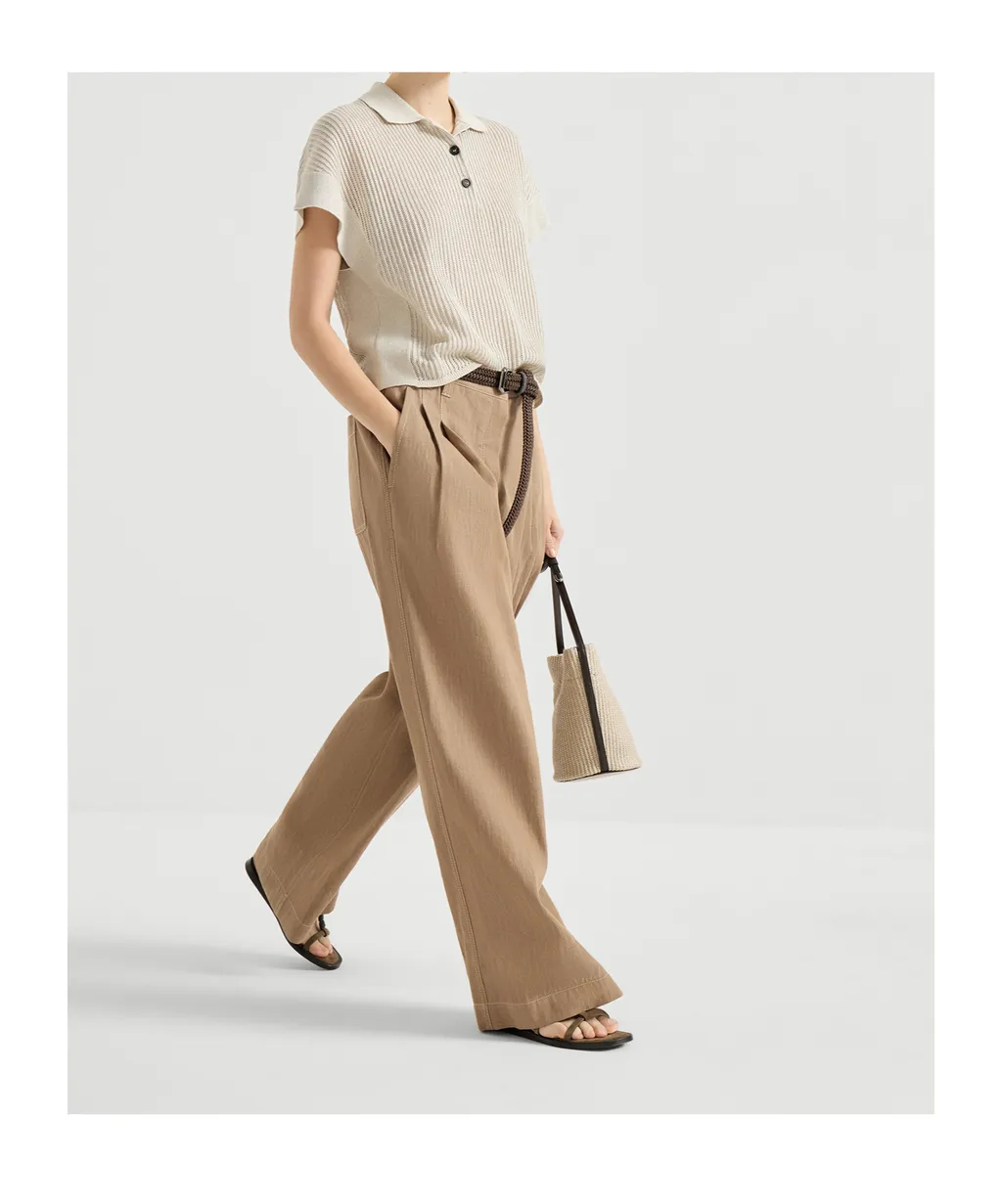 Monili-Detail Trousers