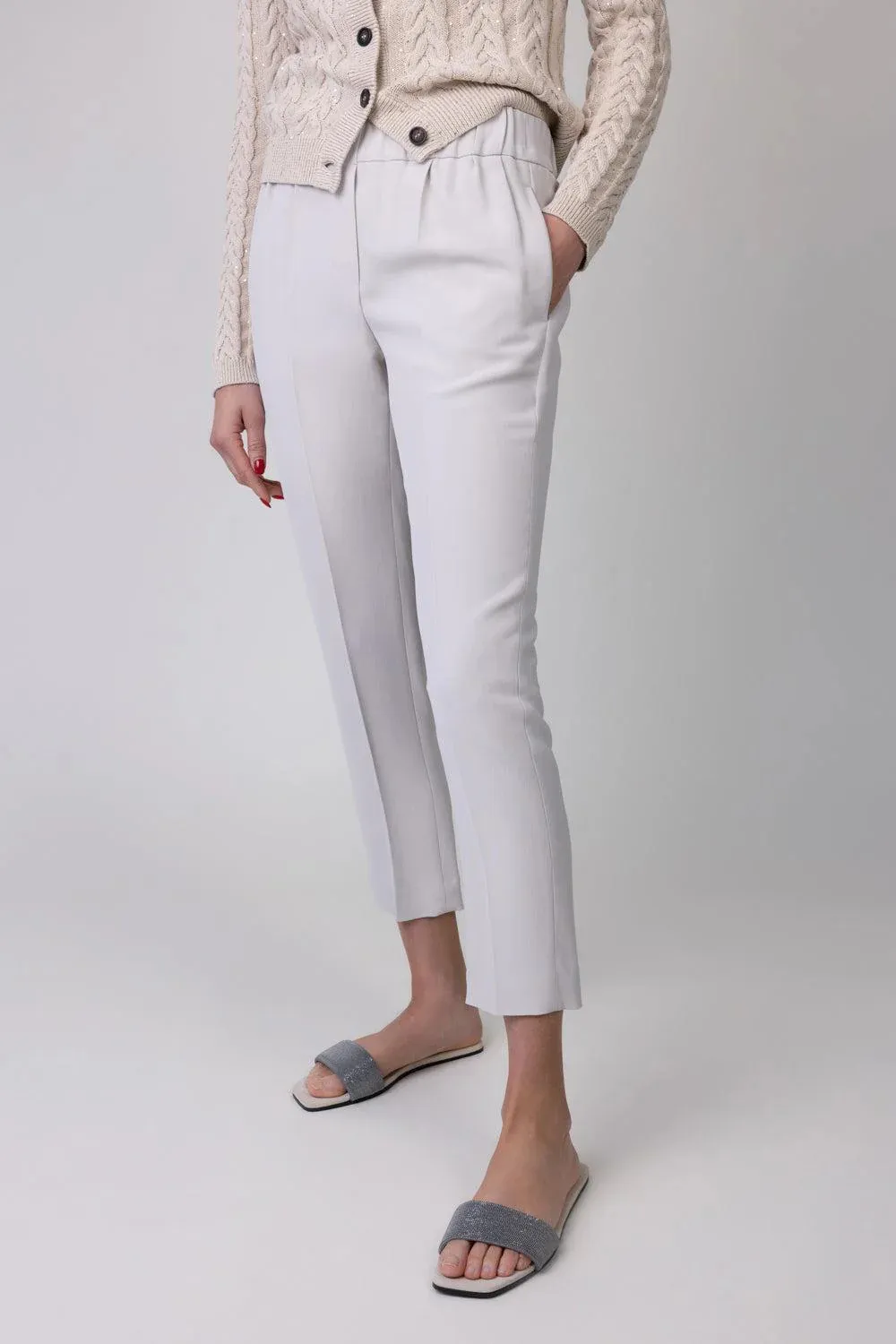 Elastic Waist Casual Pants