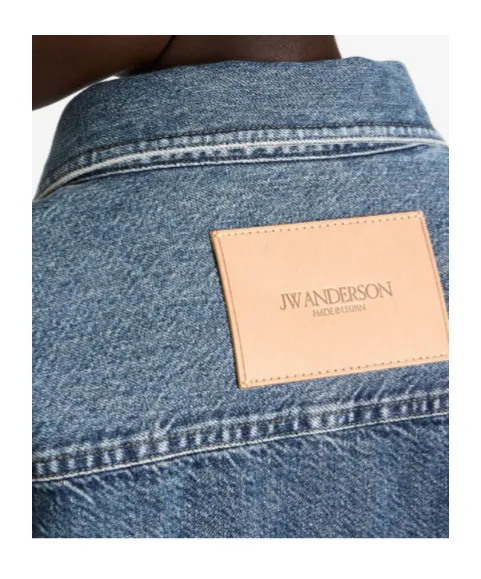 Chest-Pocket Long-Sleeve Denim Shirt