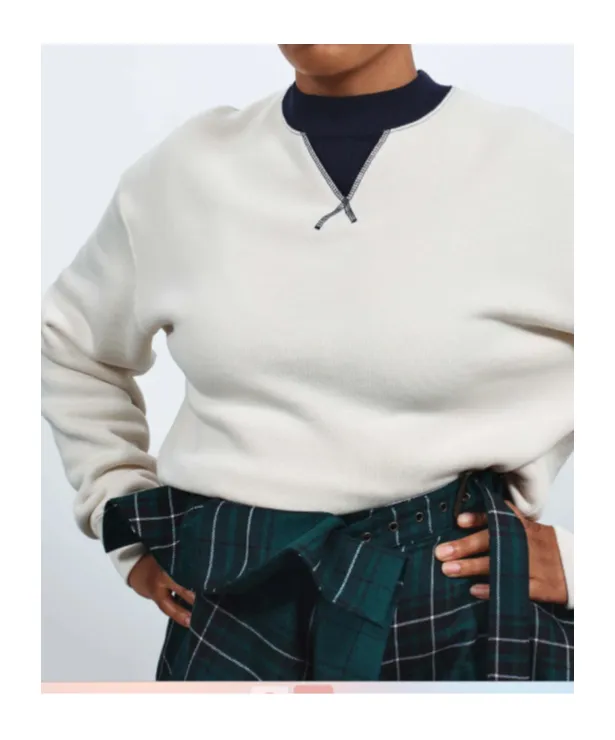 Contrast Crew Neck Knitwear