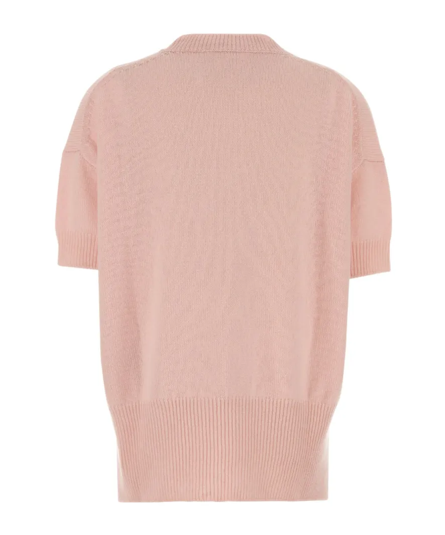 Jil Sander Short-Sleeved Knitted Top