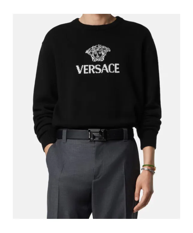 Versace Intarsia Knitted Jumper