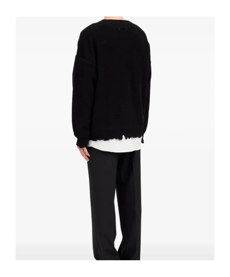 Mm6 Maison Margiela Distressed Hem Jumper