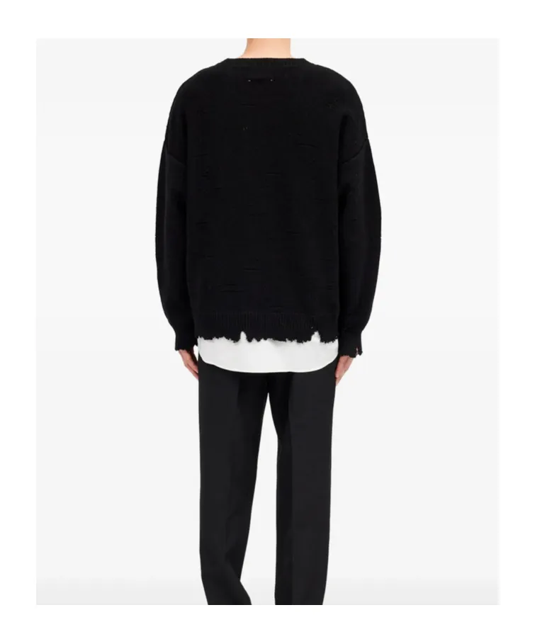 Mm6 Maison Margiela Distressed Hem Jumper