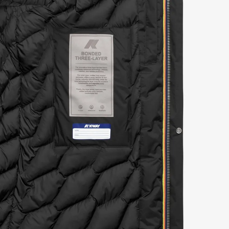K-Way Thomal Bonded Padded 3/4 Length Winter Jacket