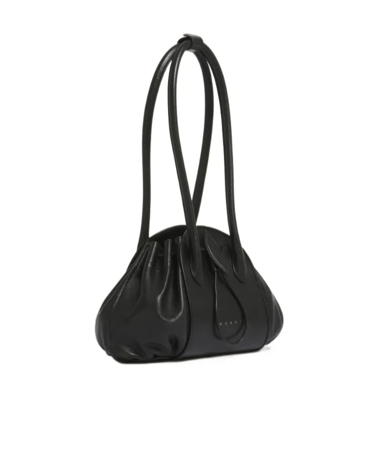 Marni Tulipea Logo Stamped Shoulder Bag
