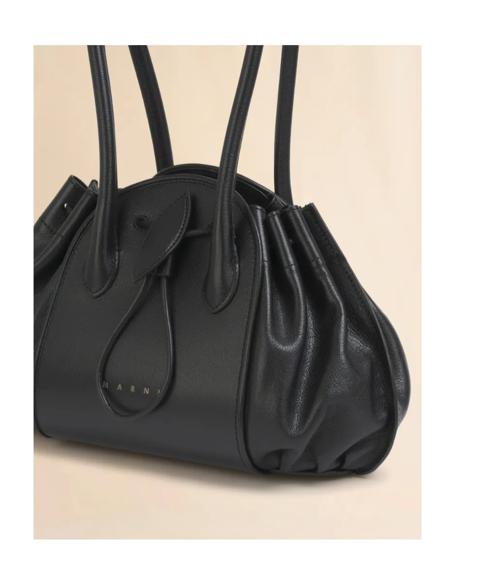 Marni Tulipea Logo Stamped Shoulder Bag