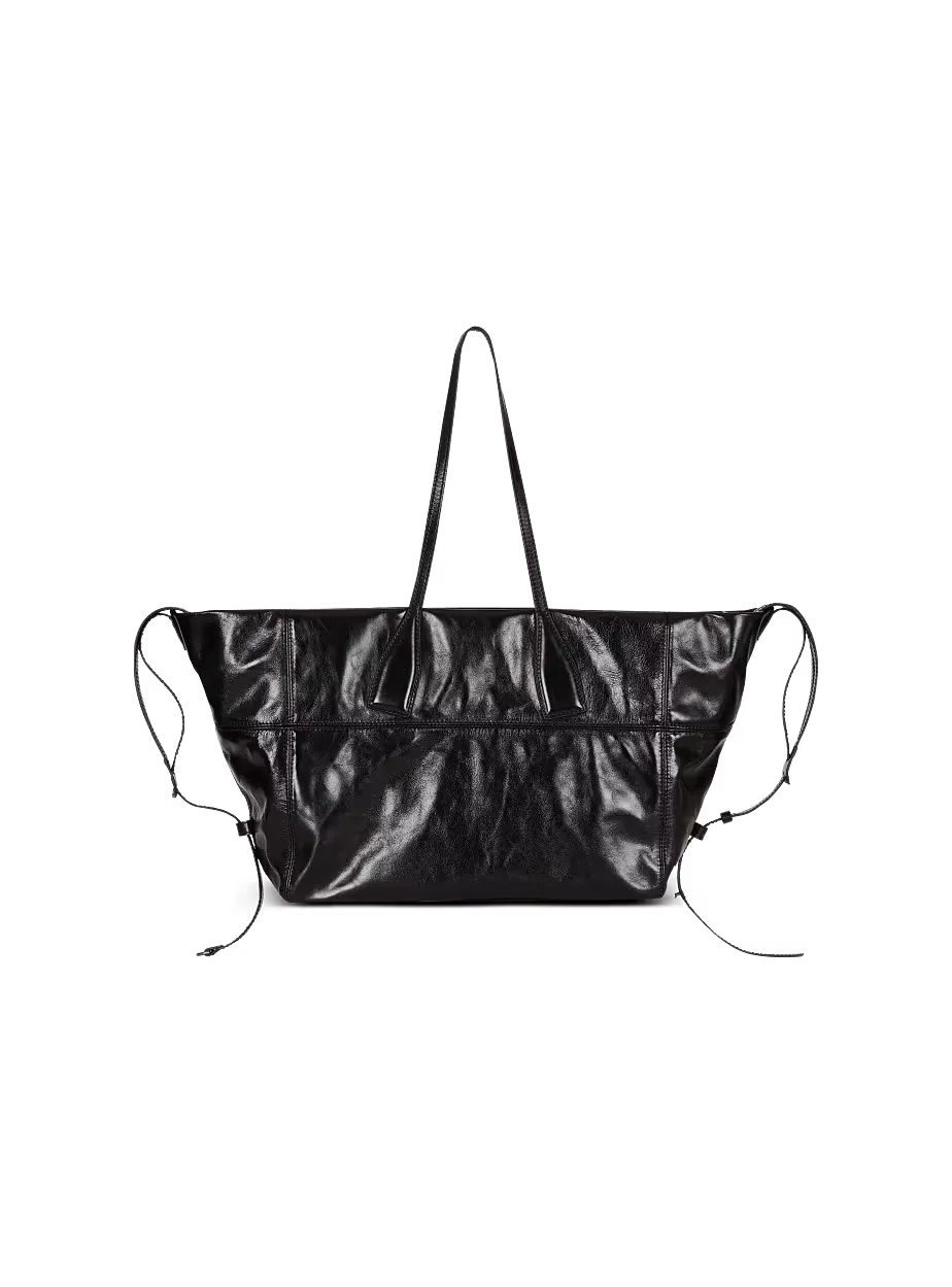 Track Zips Calfskin Tote Bag