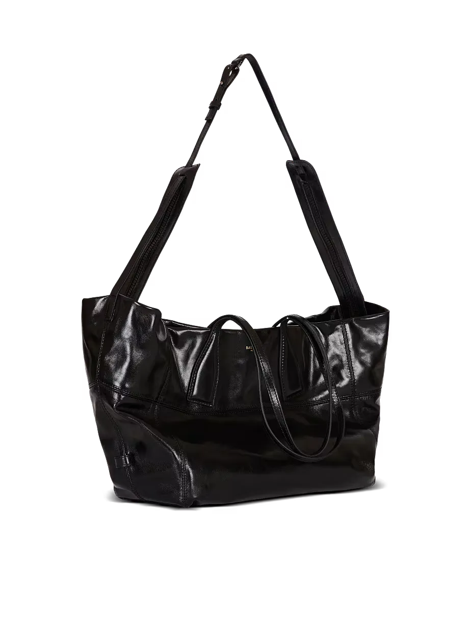 Track Zips Calfskin Tote Bag