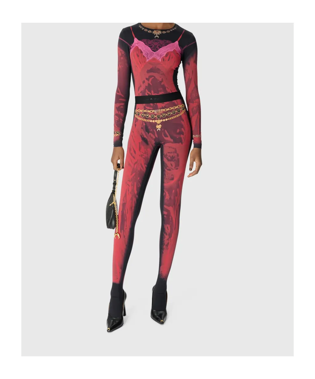 Marine Serre Wet Nuisette Printed Jersey Leggings