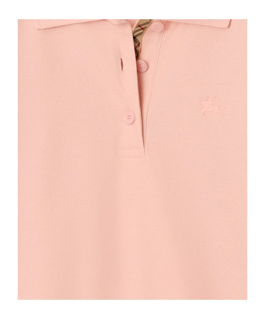 Burberry Ekd Embroidered Short Sleeved Polo Shirt