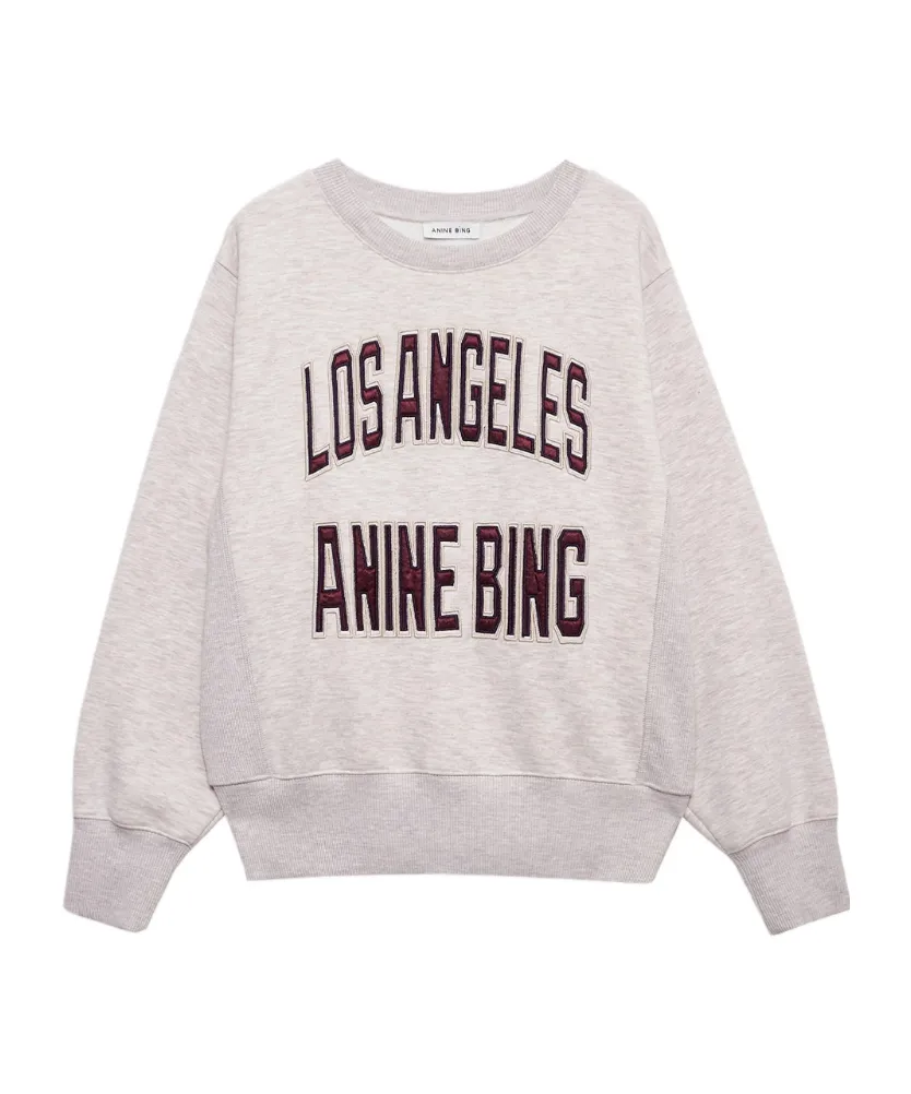 Anine Bing Harry Shrunken Logo Sweatshirt