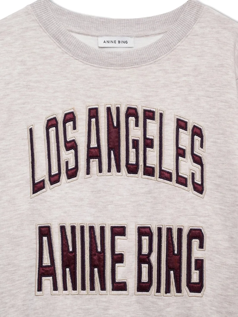 Anine Bing Harry Shrunken Logo Sweatshirt
