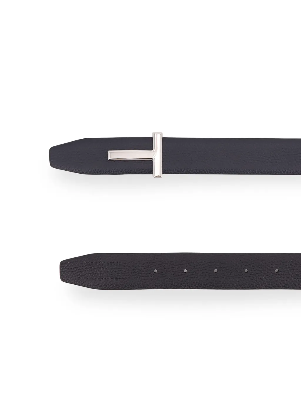 Tom Ford T Logo Buckled Reversible Belt