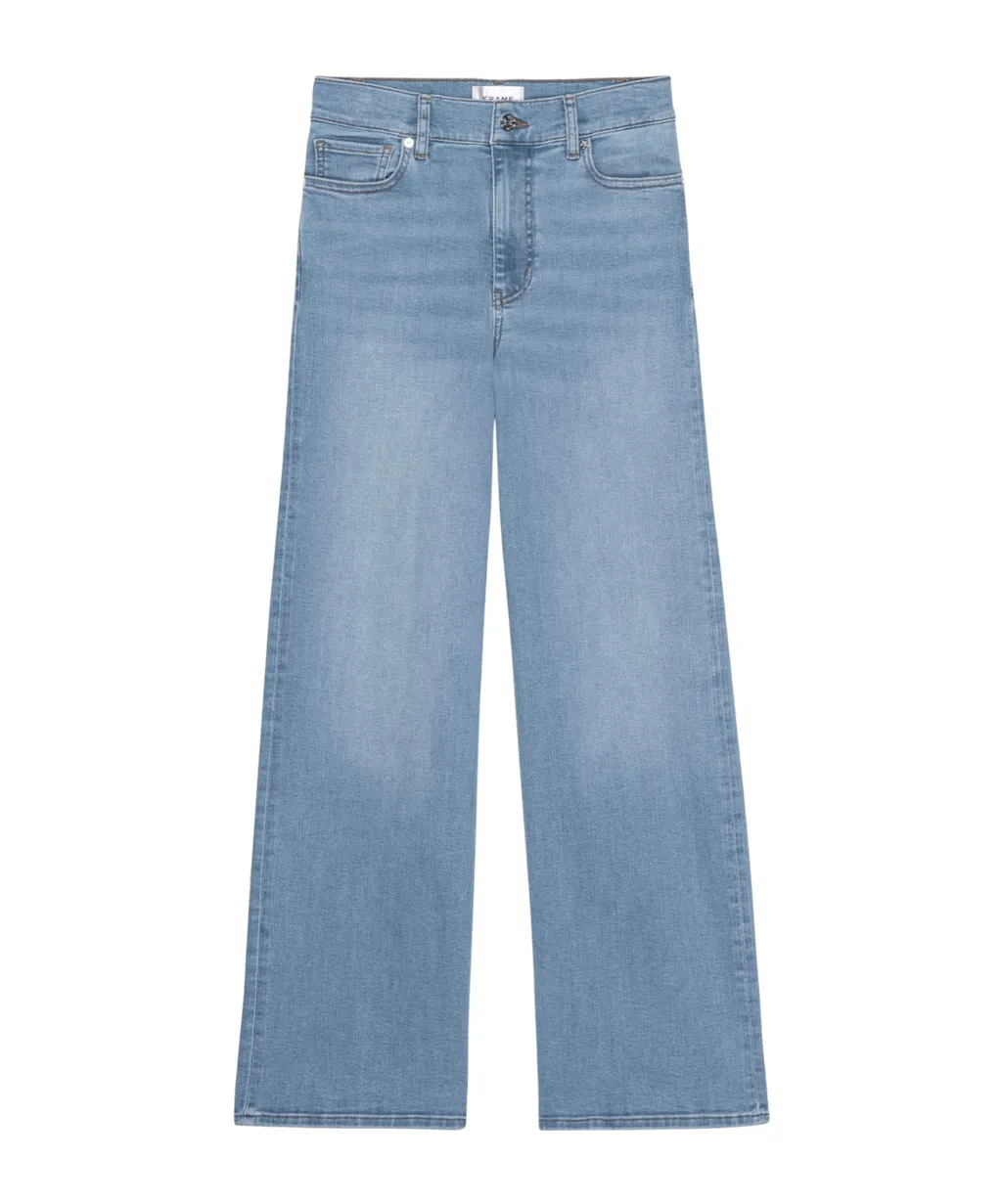 Wide-Leg Denim Jeans