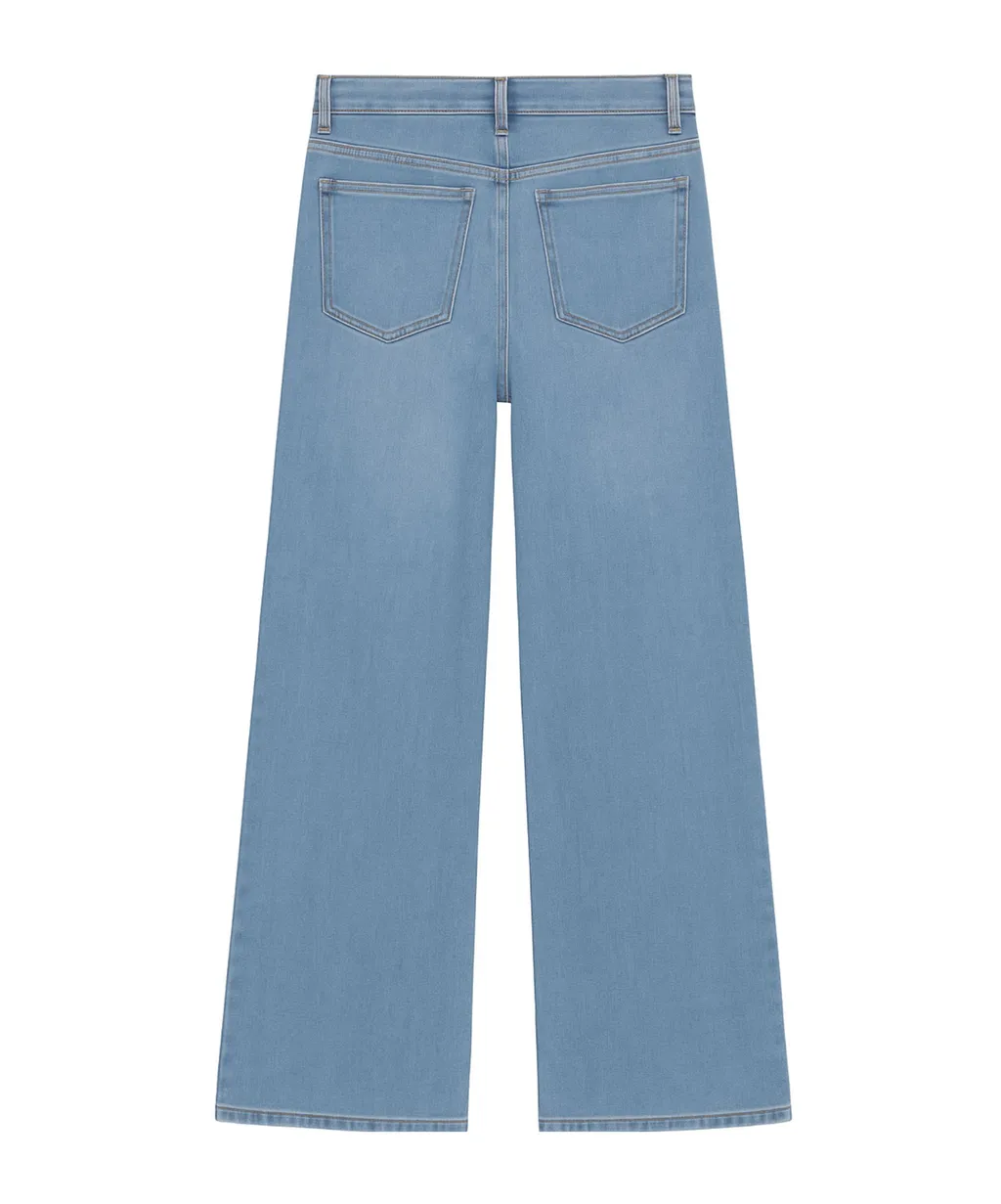 Wide-Leg Denim Jeans