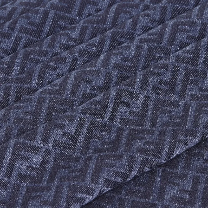 Fendi Ff Jacquard Frayed-Edge Scarf