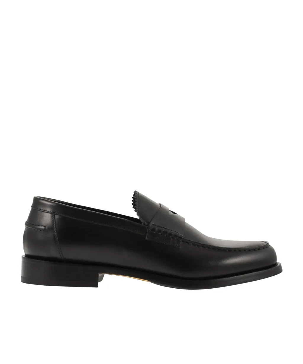 Doucal's Raised Welt Penny Loafers