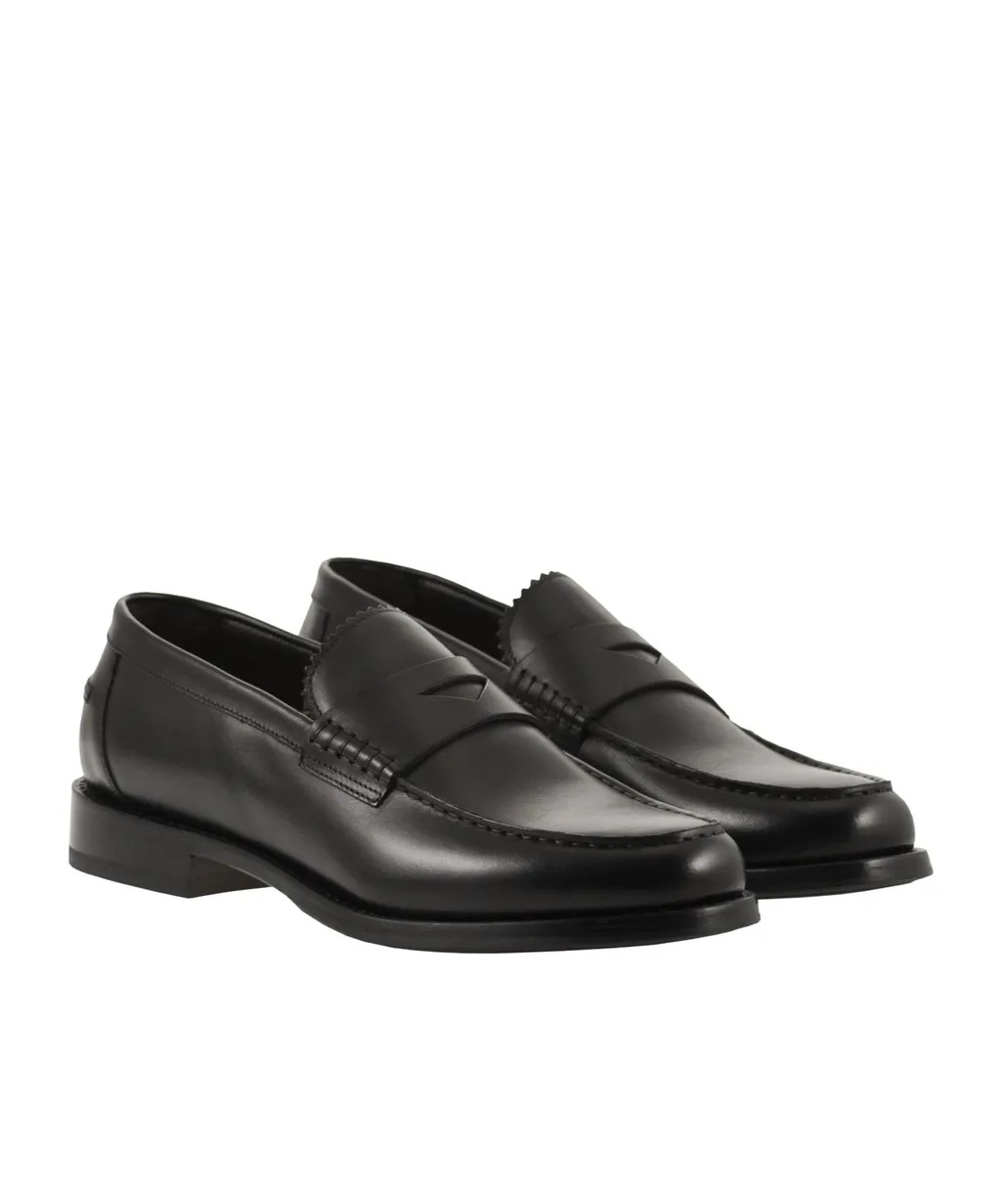 Doucal's Raised Welt Penny Loafers