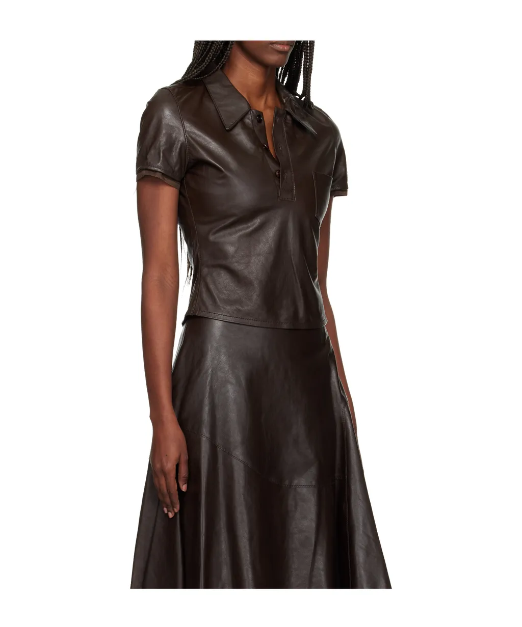Piquet Leather Shirt