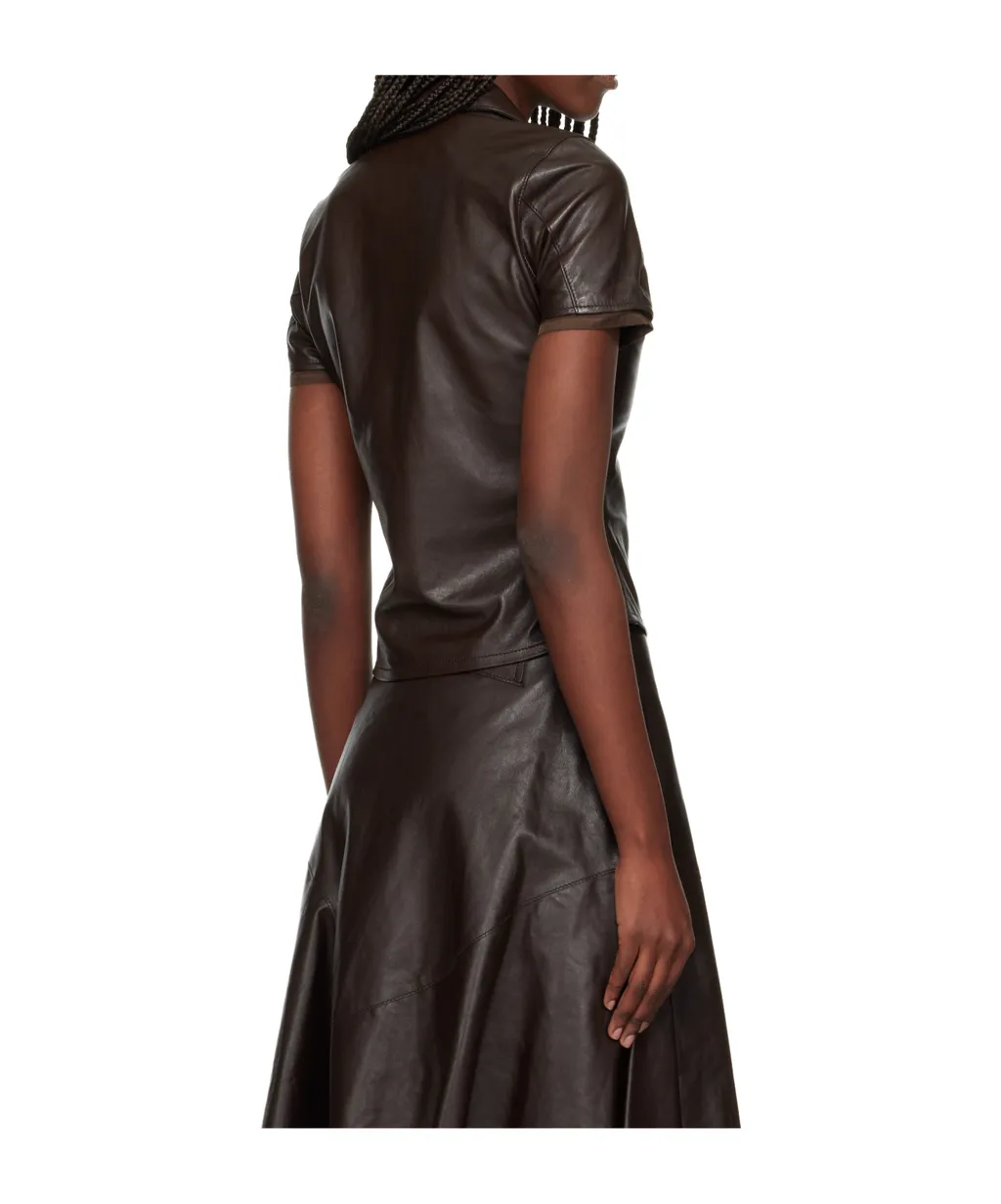 Piquet Leather Shirt