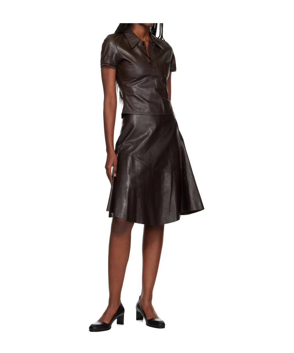 Piquet Leather Shirt