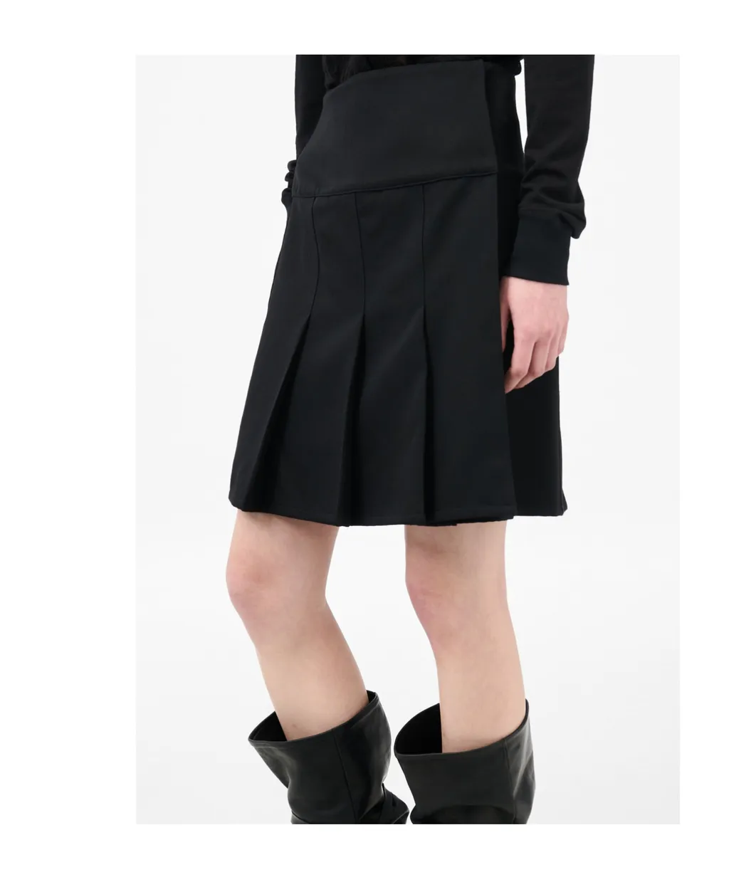 Girdle Pleated Mini Skirt