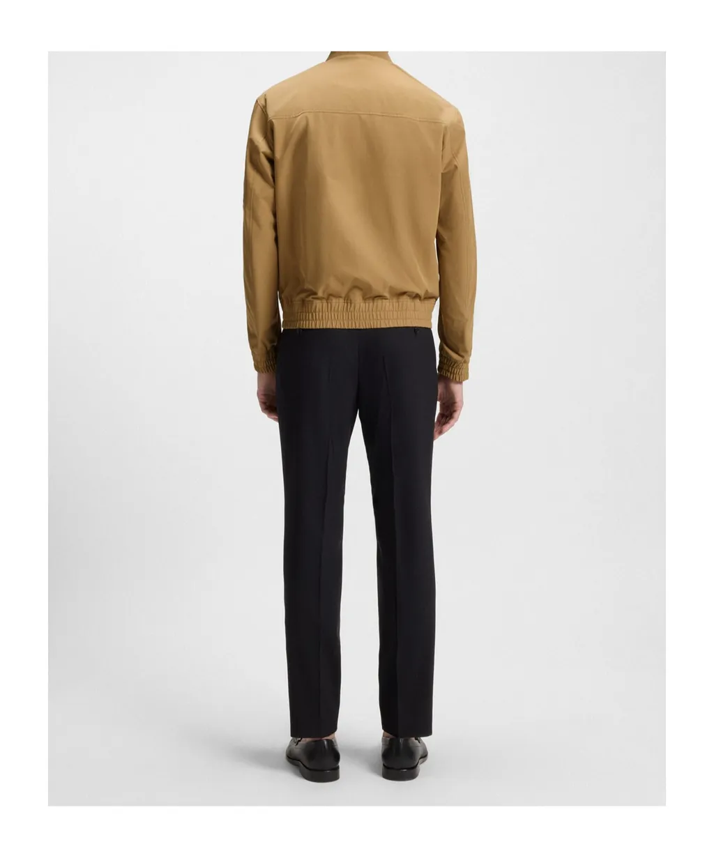 Embroidered-Logo Bomber Jacket