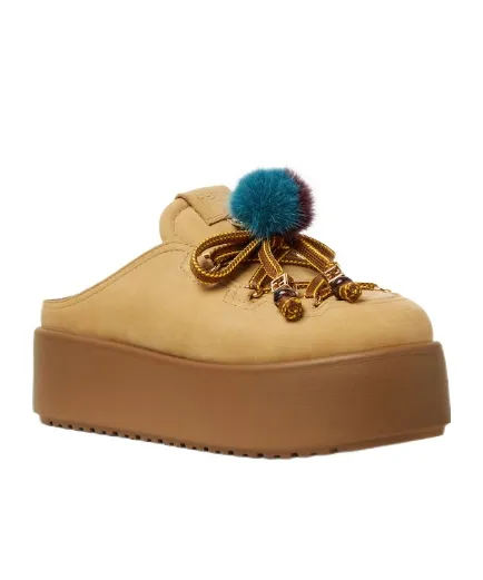 Fendi Lace Detailed Slip-On Clogs