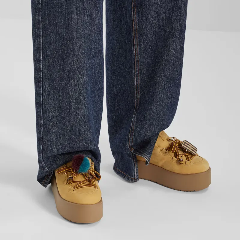 Fendi Lace Detailed Slip-On Clogs
