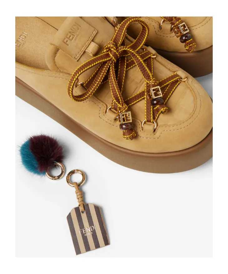 Fendi Lace Detailed Slip-On Clogs