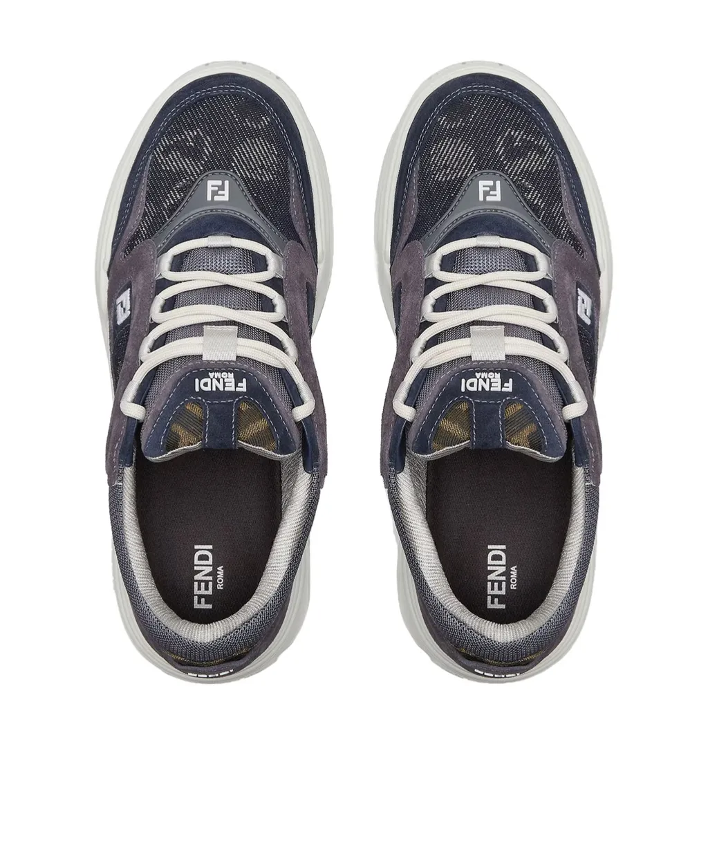 Fendi Force Lace-Up Sneakers