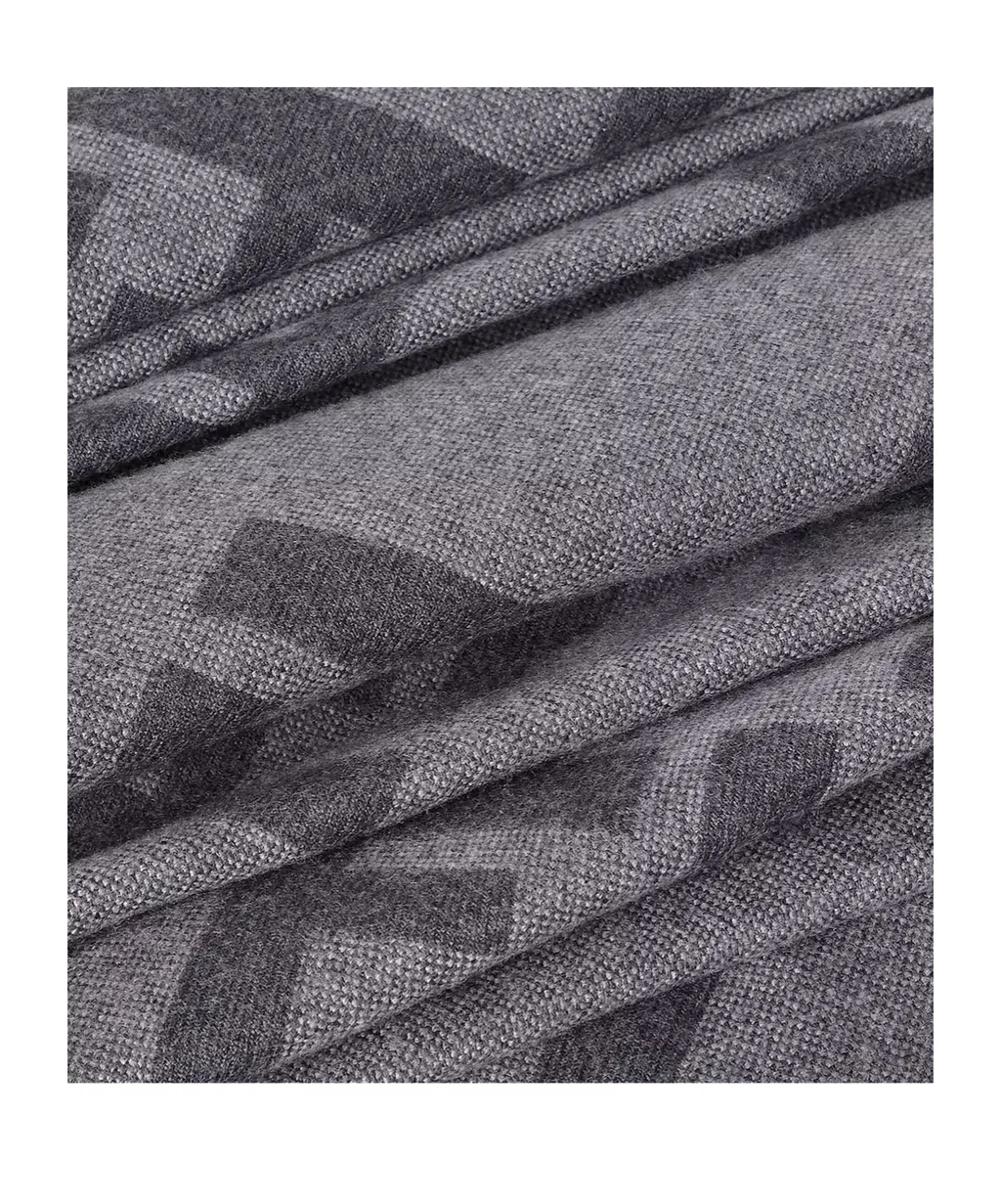 Fendi Ff Jacquard Fringed-Edge Scarf