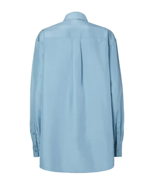 Fendi Long-Sleeved Oversized Poplin Shirt