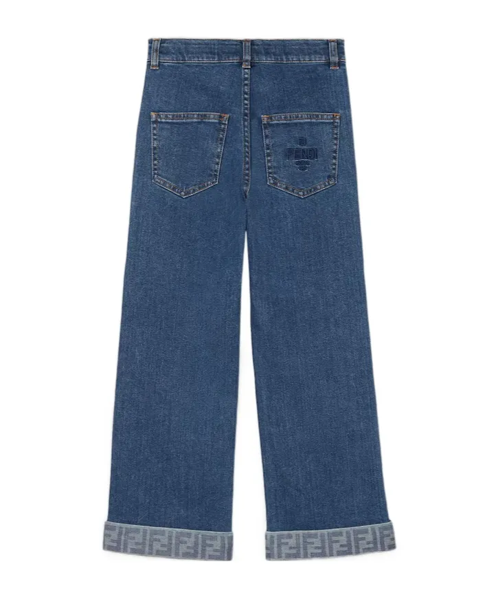 Logo-Hem Jeans