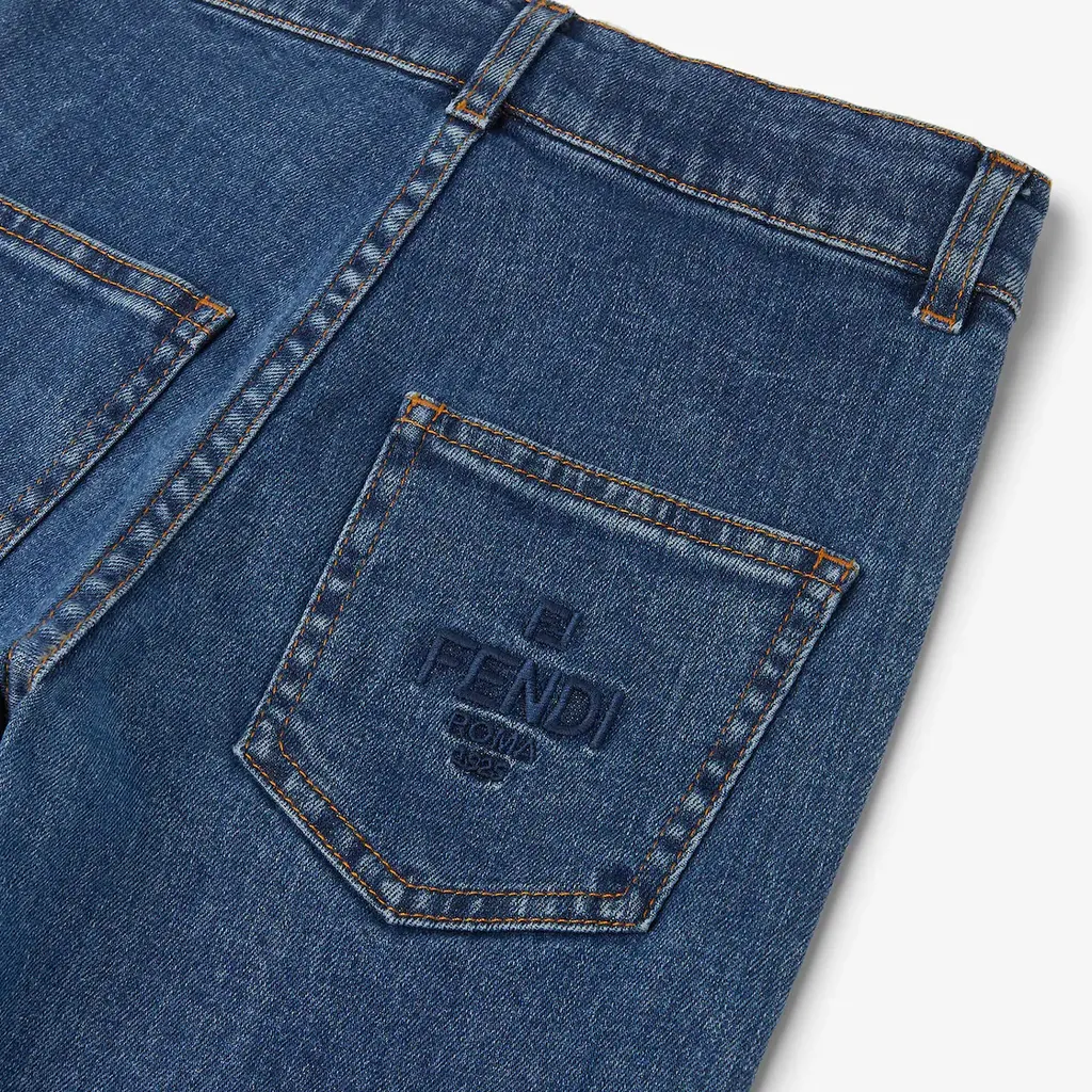 Logo-Hem Jeans