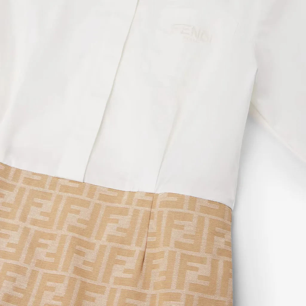 Long-Sleeved Ff-Motif Dress