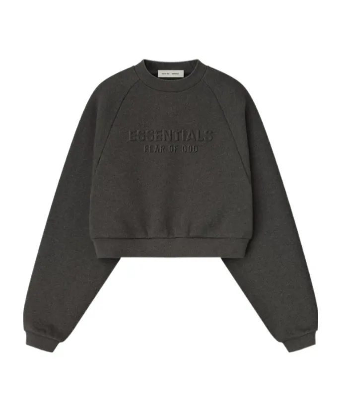 Fear Of God Essentials Embossed 90S Raglan Crewneck Sweatshirt