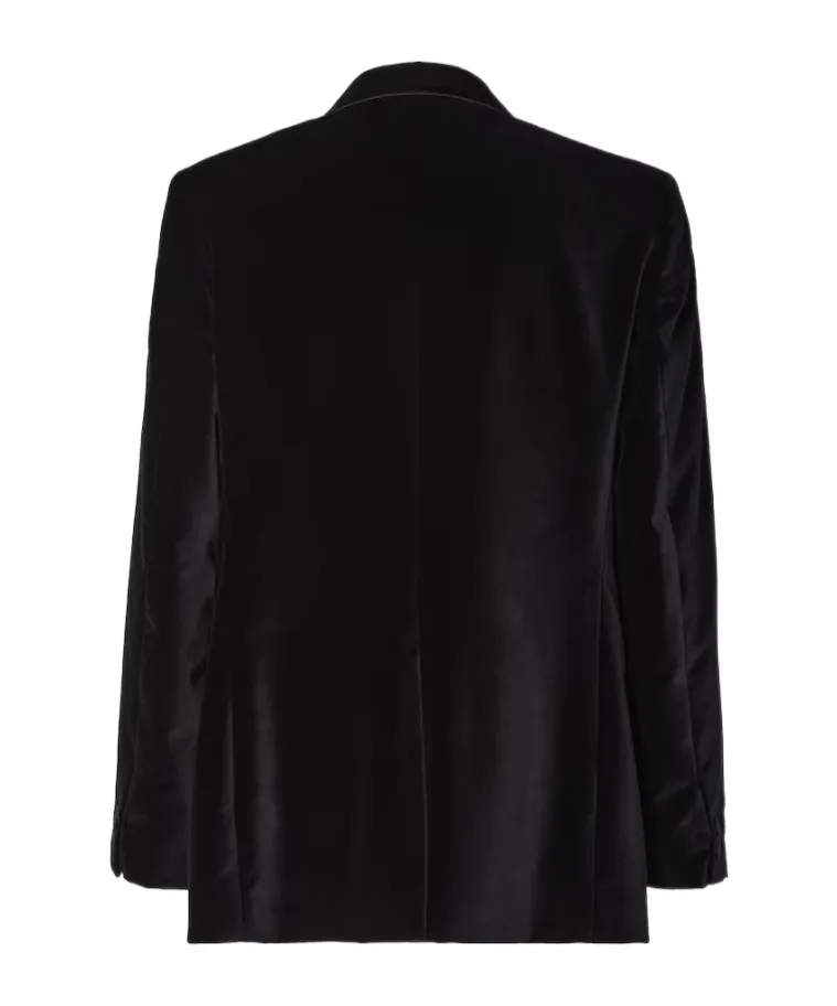 Fendi Single Breasted Velvet Blazer