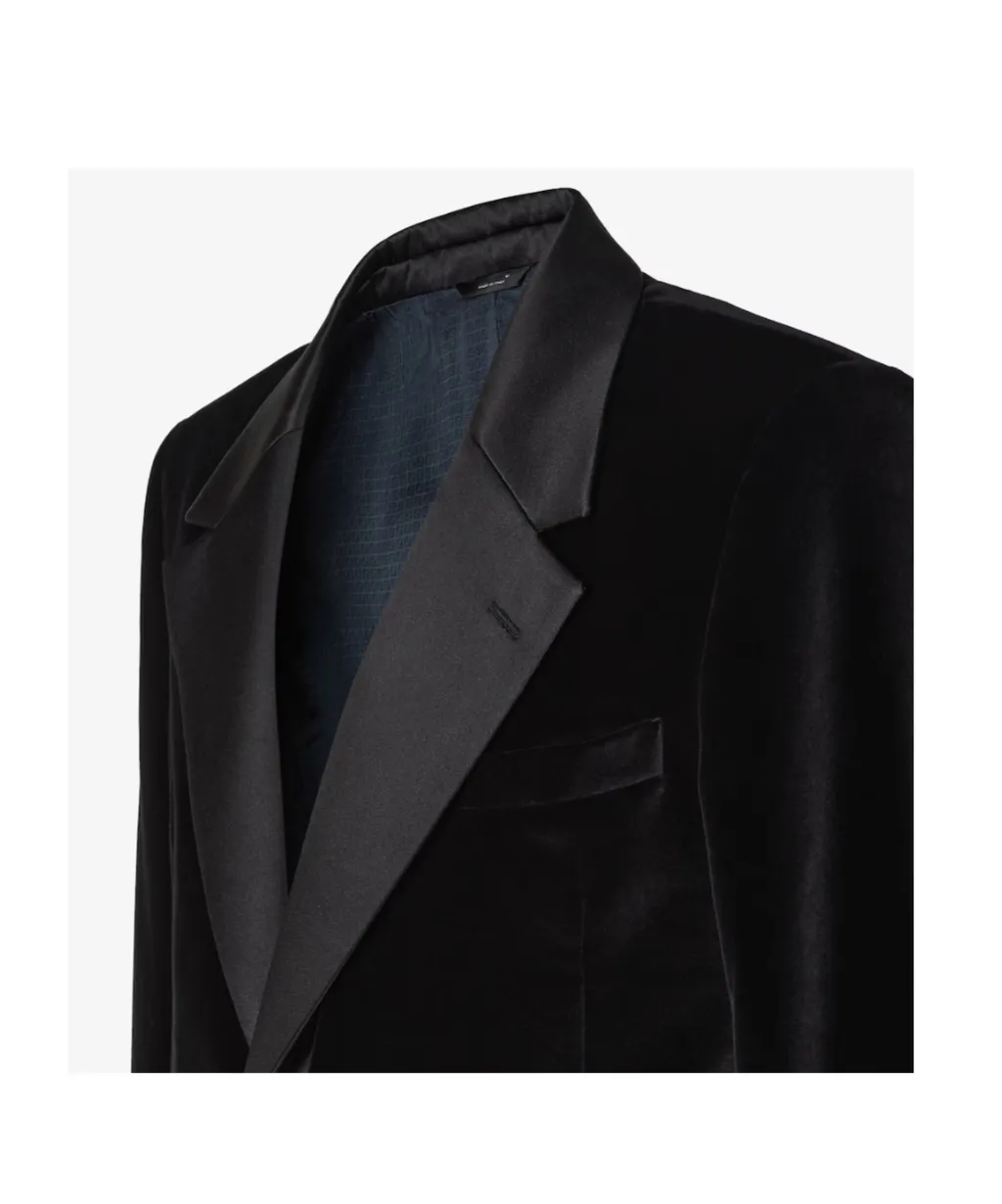 Fendi Single Breasted Velvet Blazer
