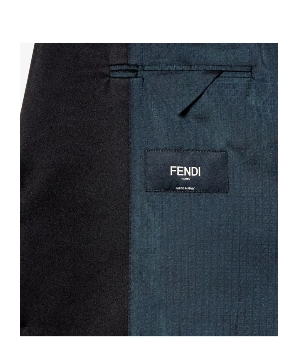Fendi Single Breasted Velvet Blazer