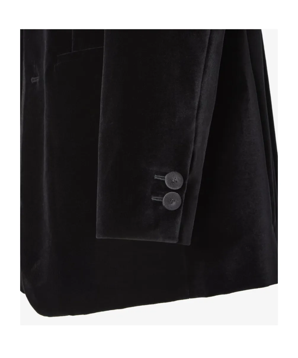 Fendi Single Breasted Velvet Blazer
