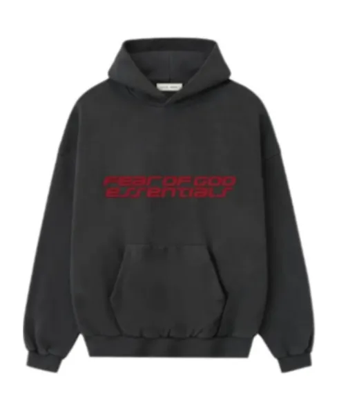 Fear Of God Essentials Logo Printed Hoodie