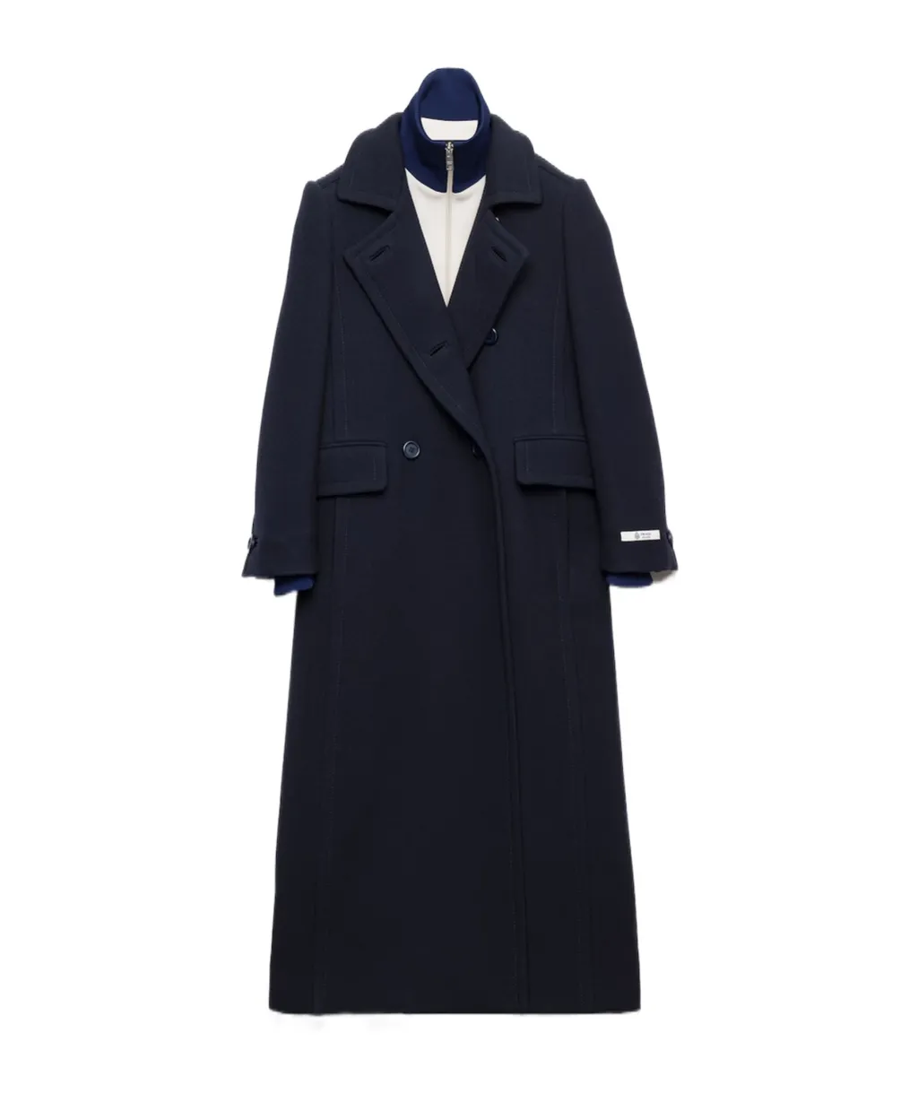 Prada Double-Breasted Long Coat