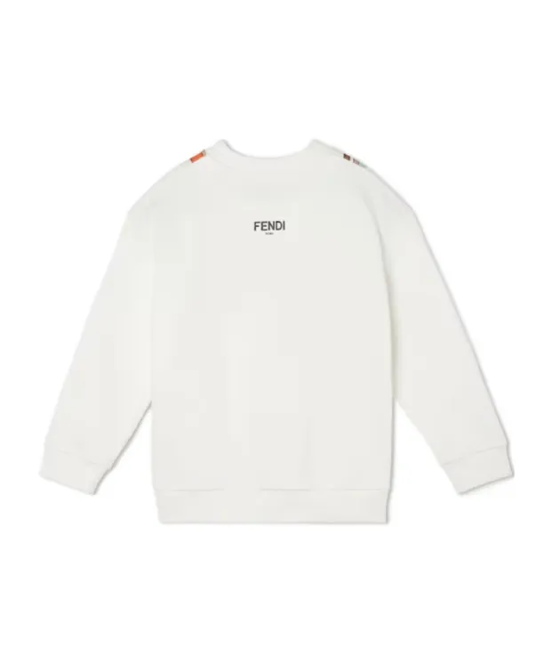 Fendi Kids Scarf-Print Sweatshirt